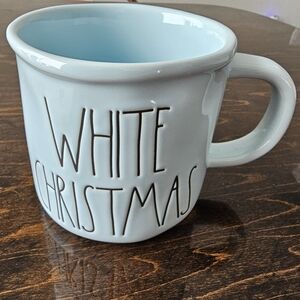 Rae Dunn "White Christmas" Light Blue Mug - Never Used